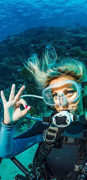 Key Largo dive shop and marina area