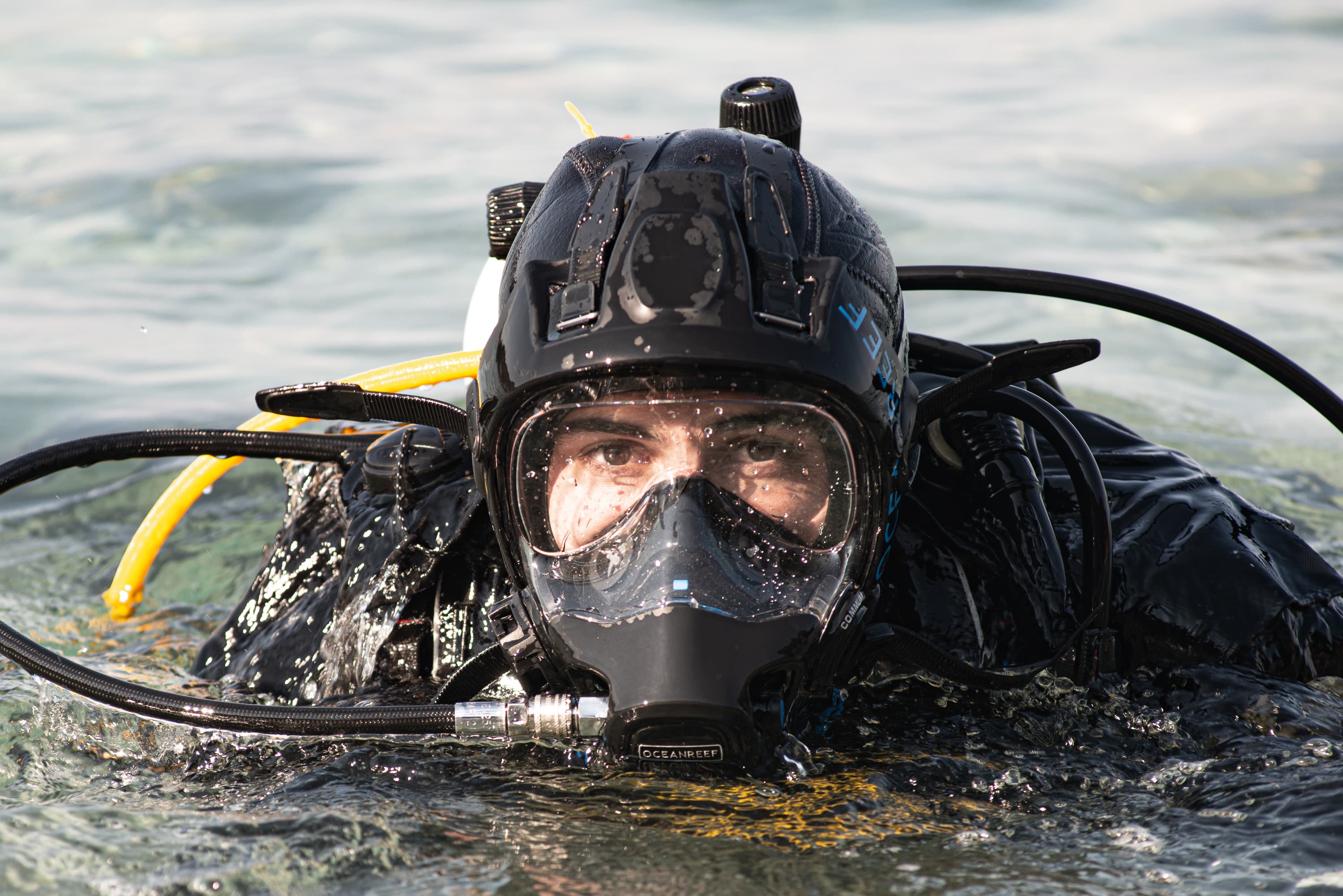 Full face mask certification training in the Florida Keys