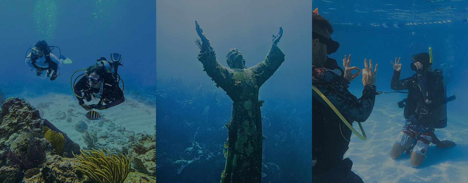 Scuba divers in Key Largo waters