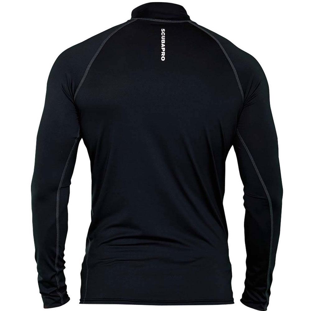 Scubapro UPF 50 rash guard, Black, mens, back